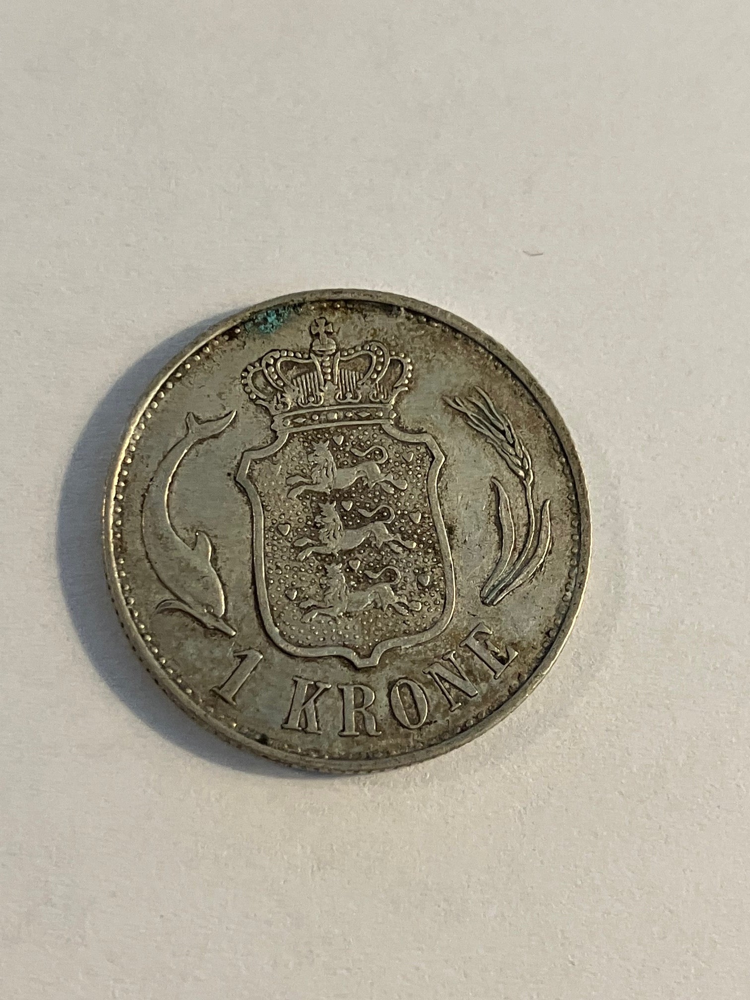 1 krone 1898 Danmark - Dårlig stand