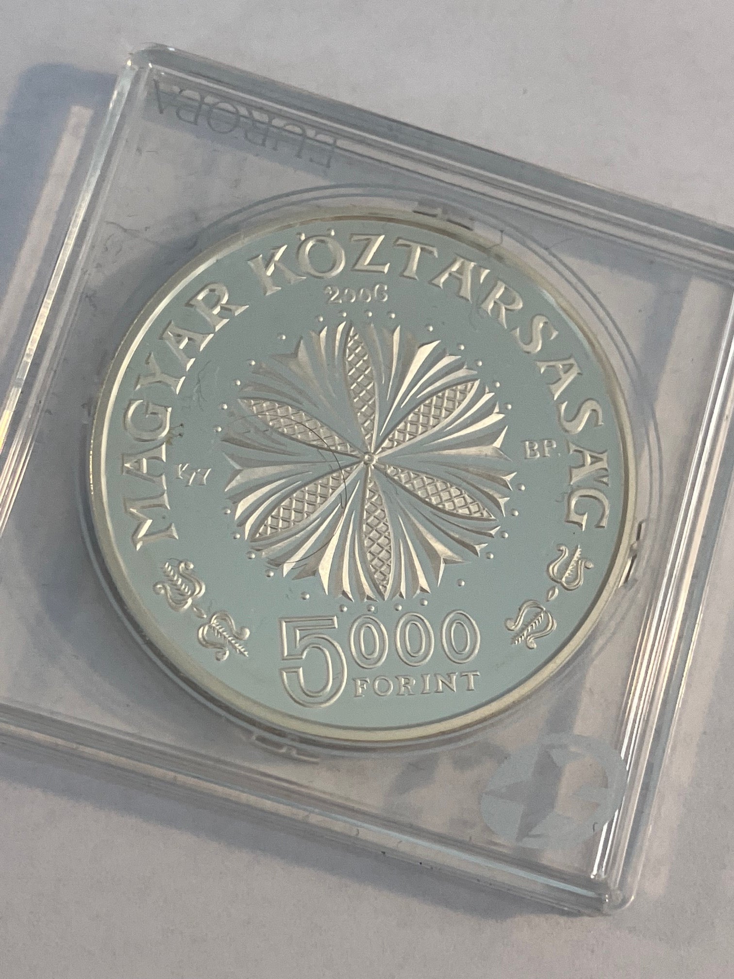 5000 Forint Hungary 2006 Silver