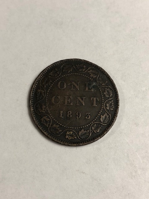 One cent Canada 1893