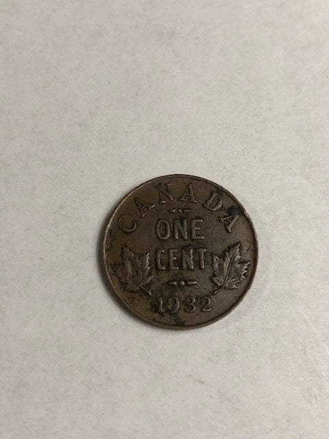 One cent Canada 1932