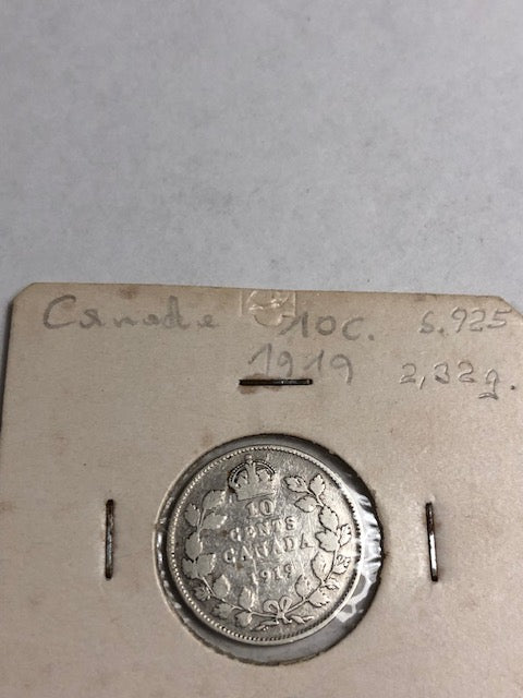 10 Cents Canada 1919