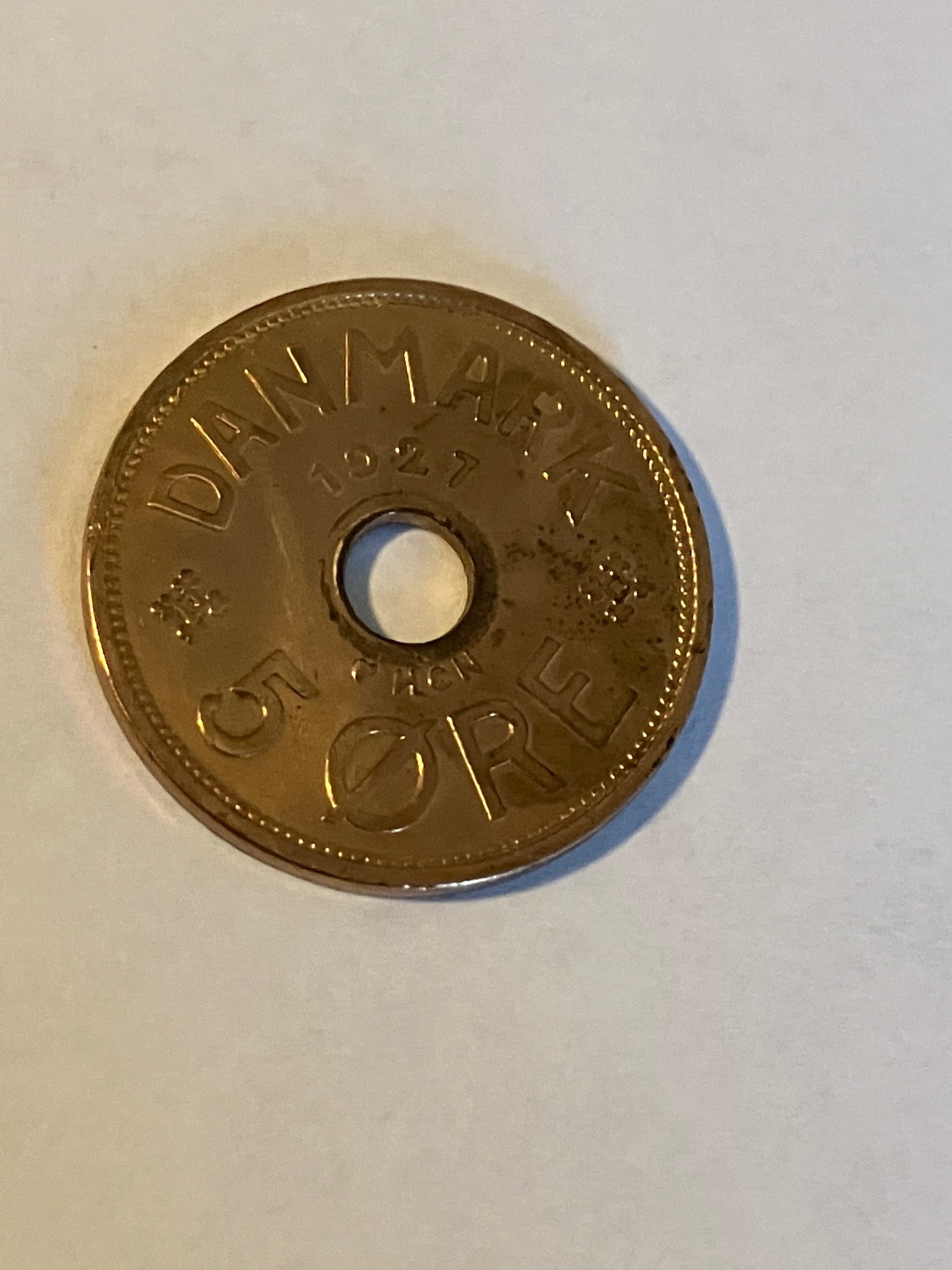 5 Øre 1927 HCN - Renset