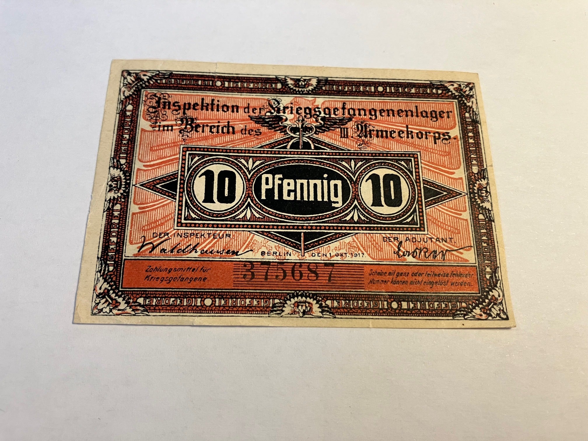 10 Pfennig Berlin 1917