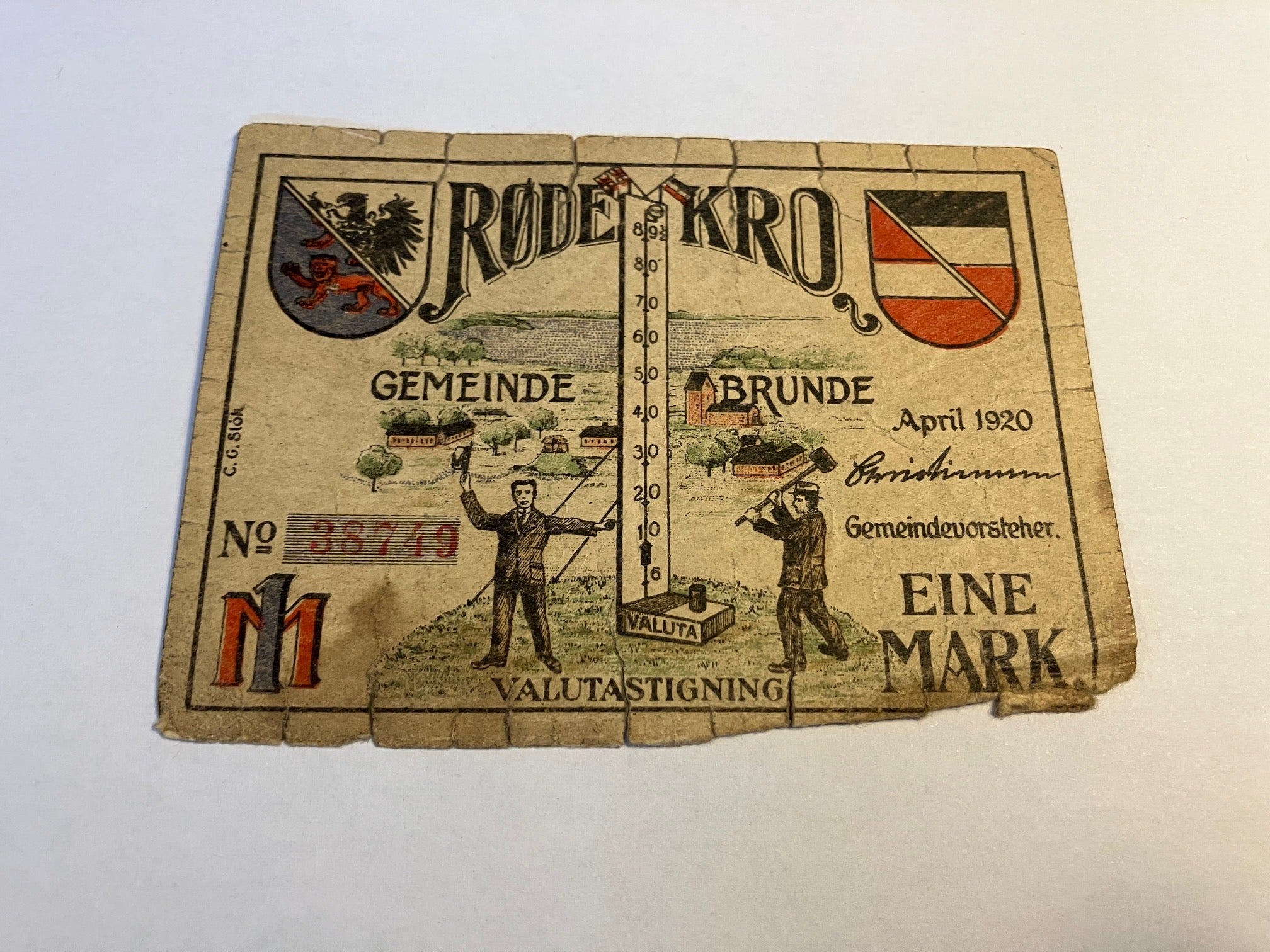 1 Mark Røde Kro 1920