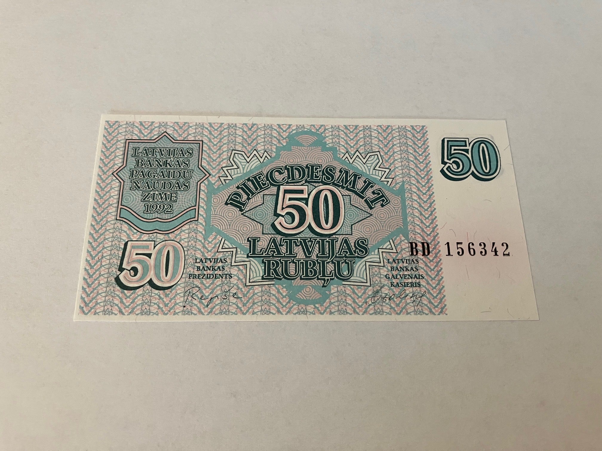 50 Rublu Latvia 1992