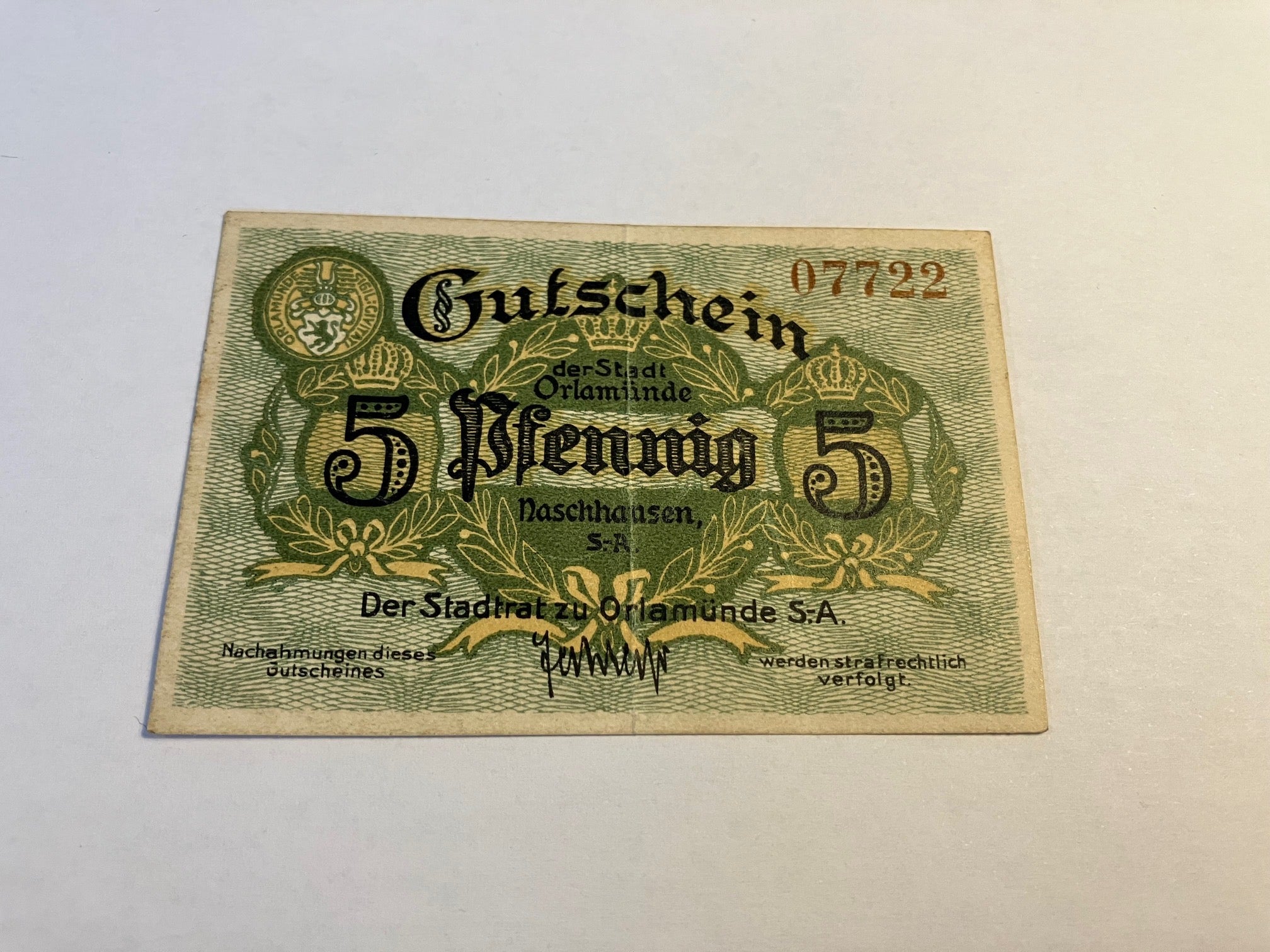 5 Pfennig Gutschein