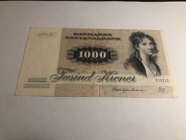 1000 Kroner 1992 Denmark