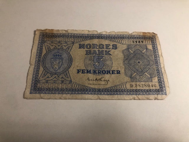 5 Kroner Norge 1949