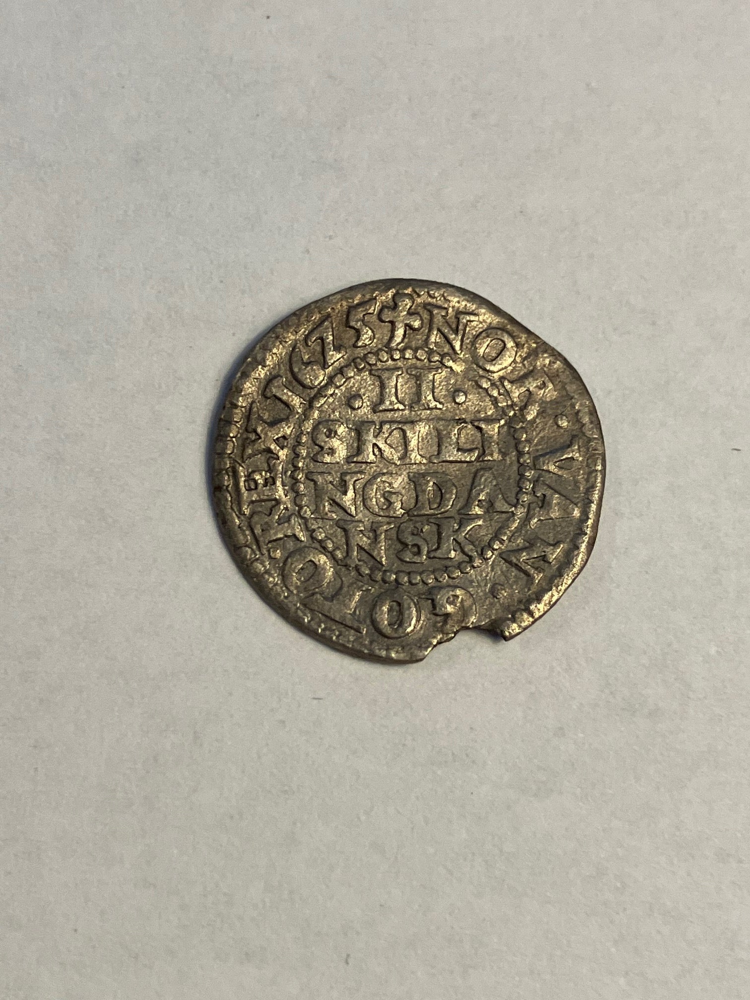 2 skilling 1625 Danmark