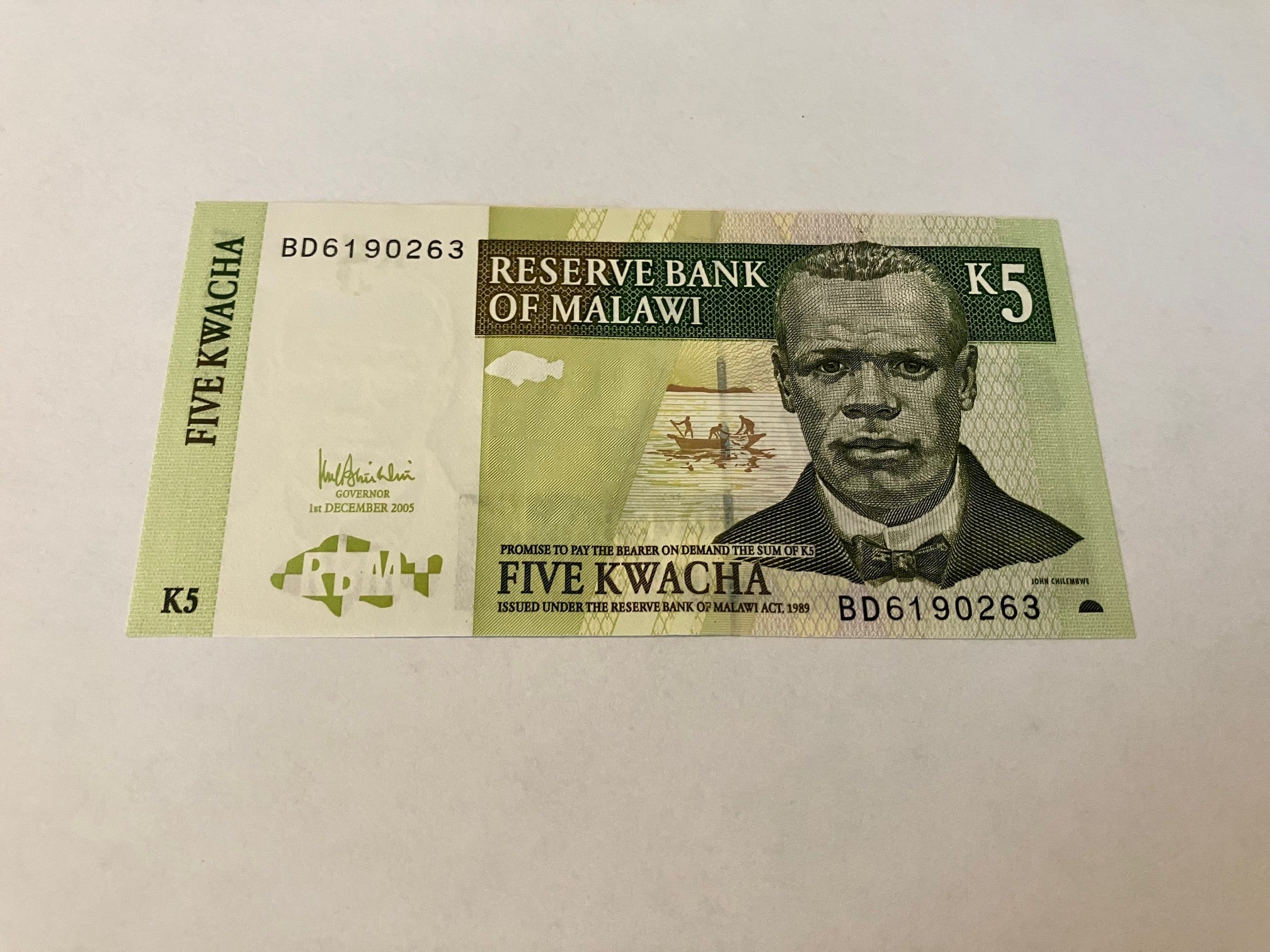 5 Kwacha Malawi 2005