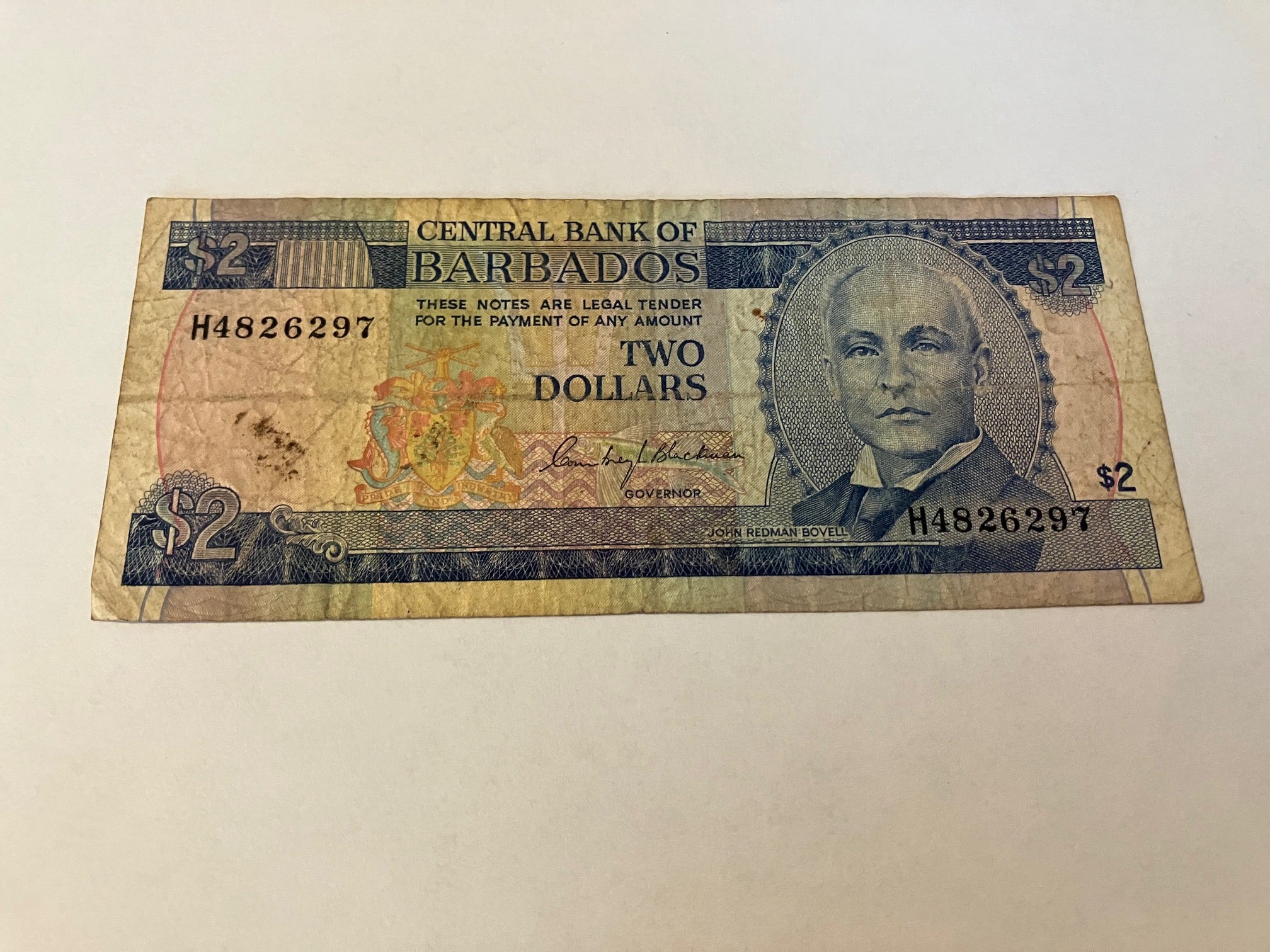 2 Dollars Barbados - Slidt