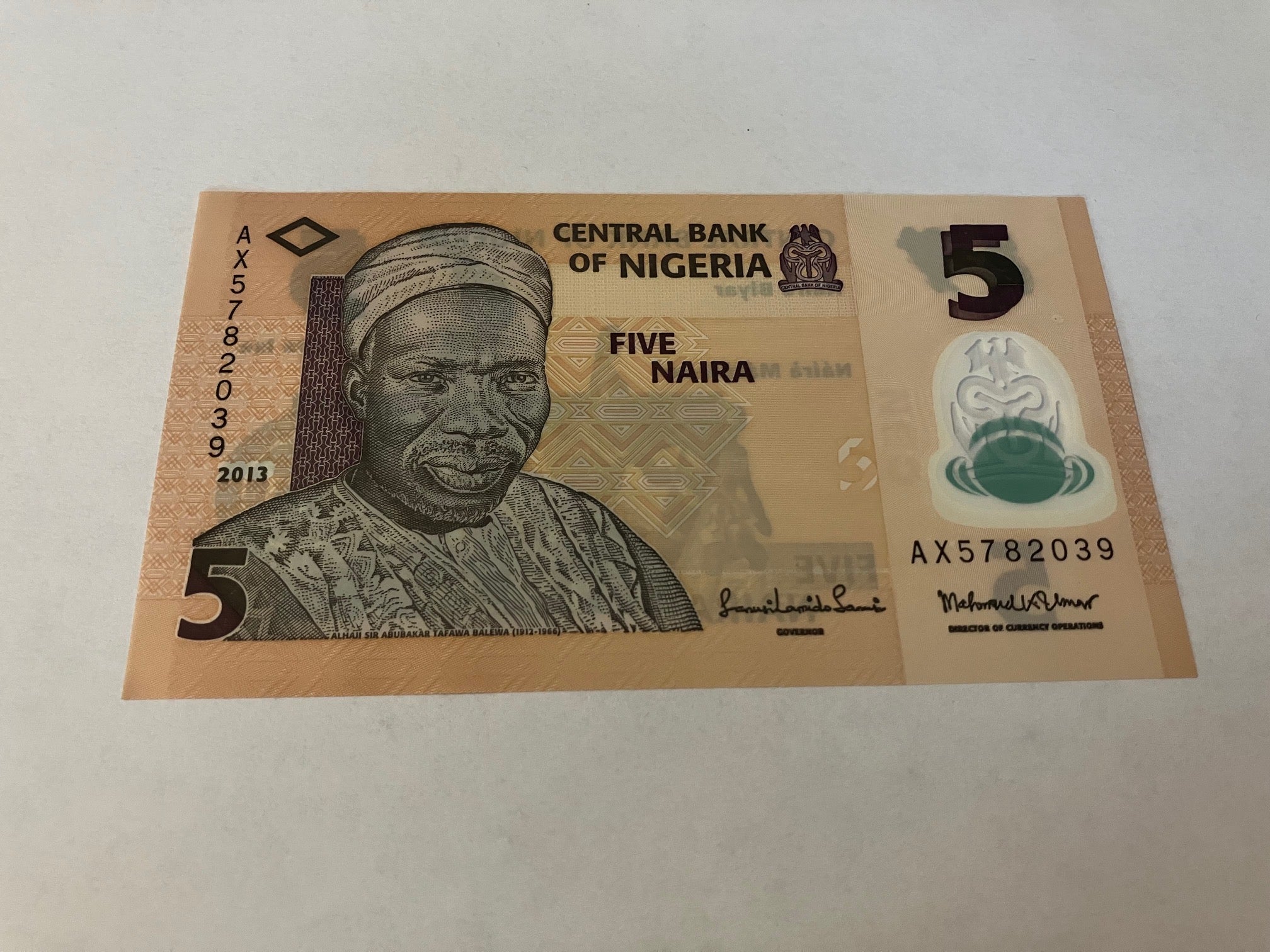 5 Naira Nigeria 2013