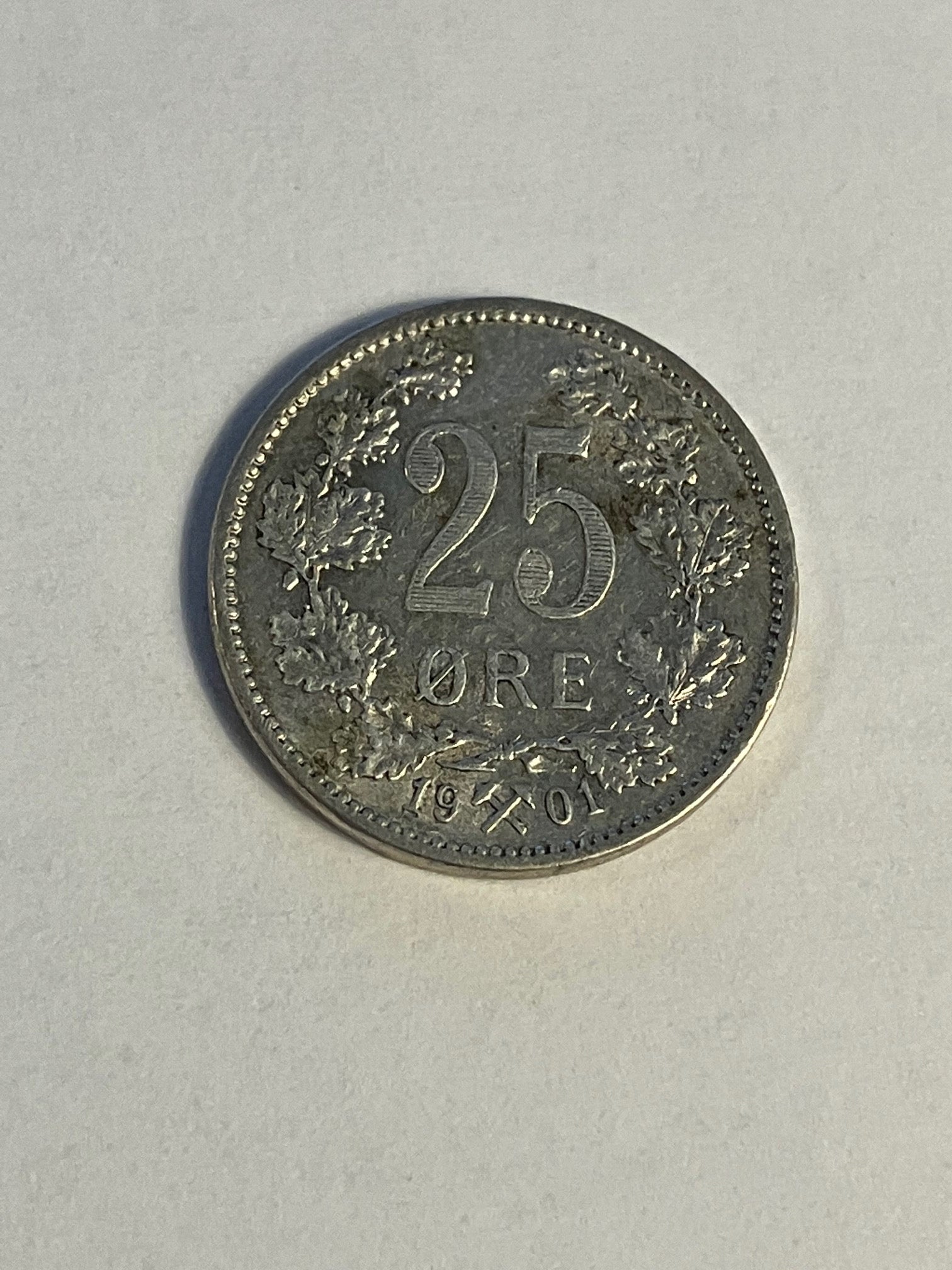 25 Øre 1901 Norge