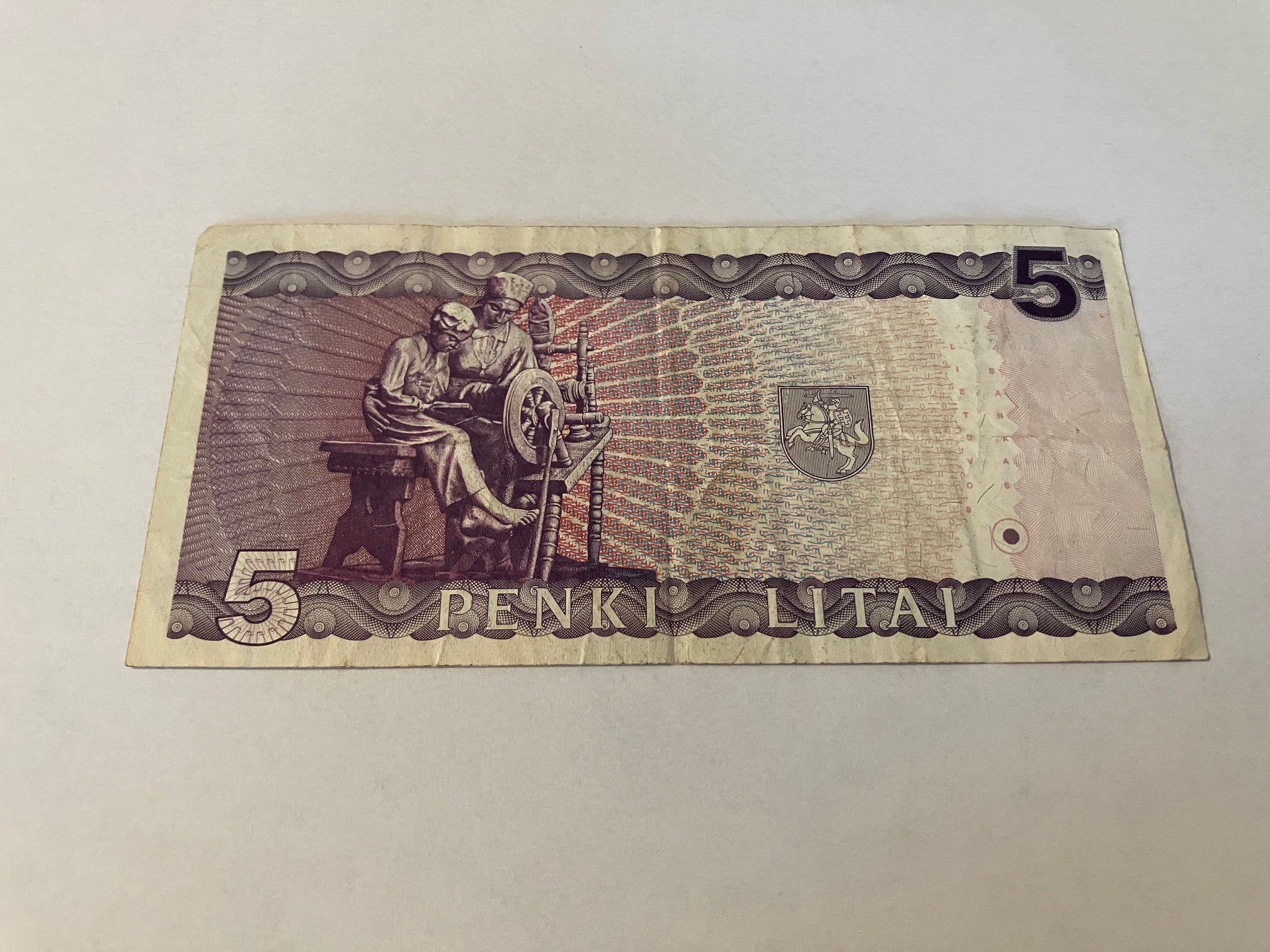 5 Litai Lithuania 1993