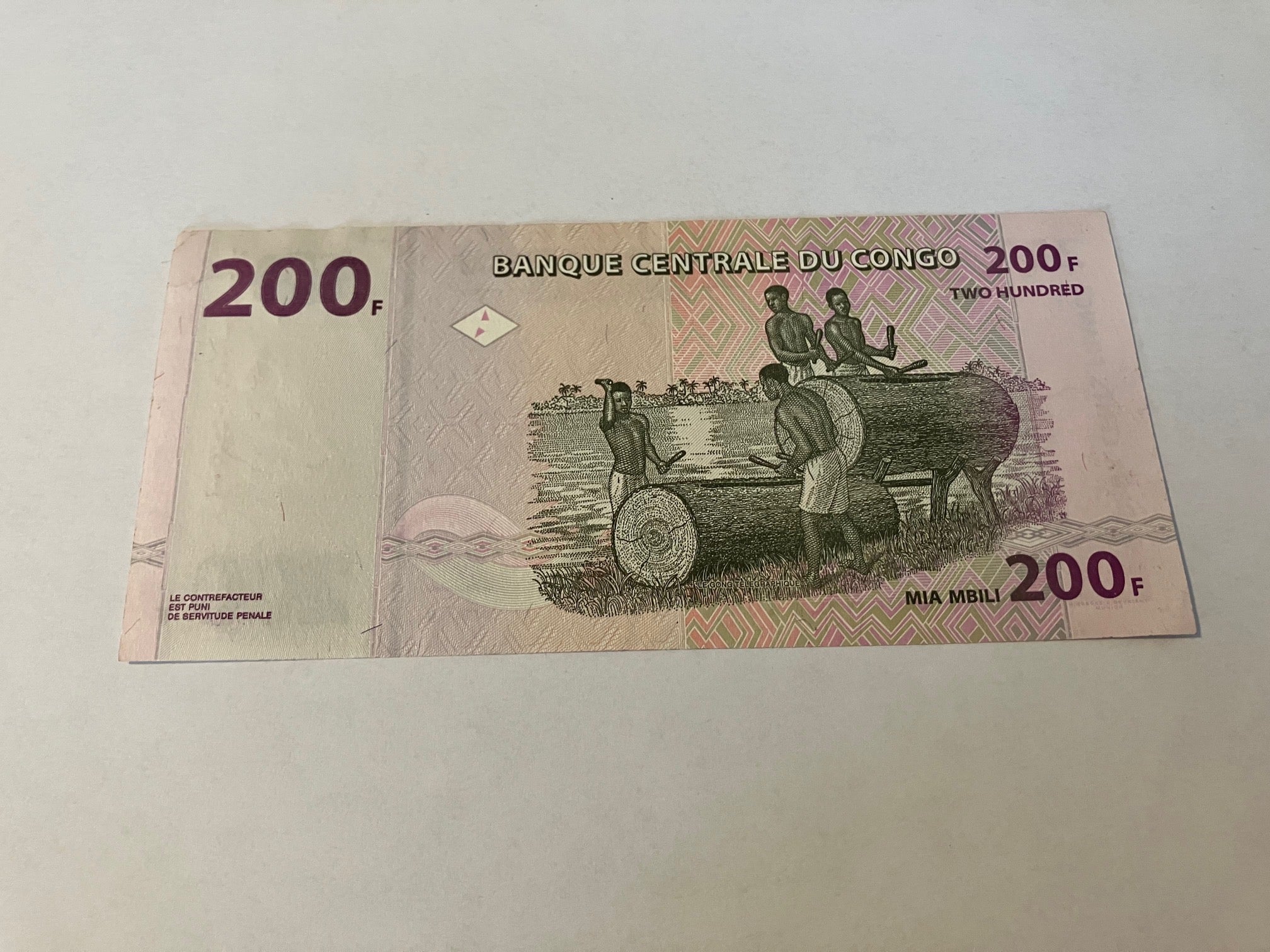 200 Francs Congo 2013