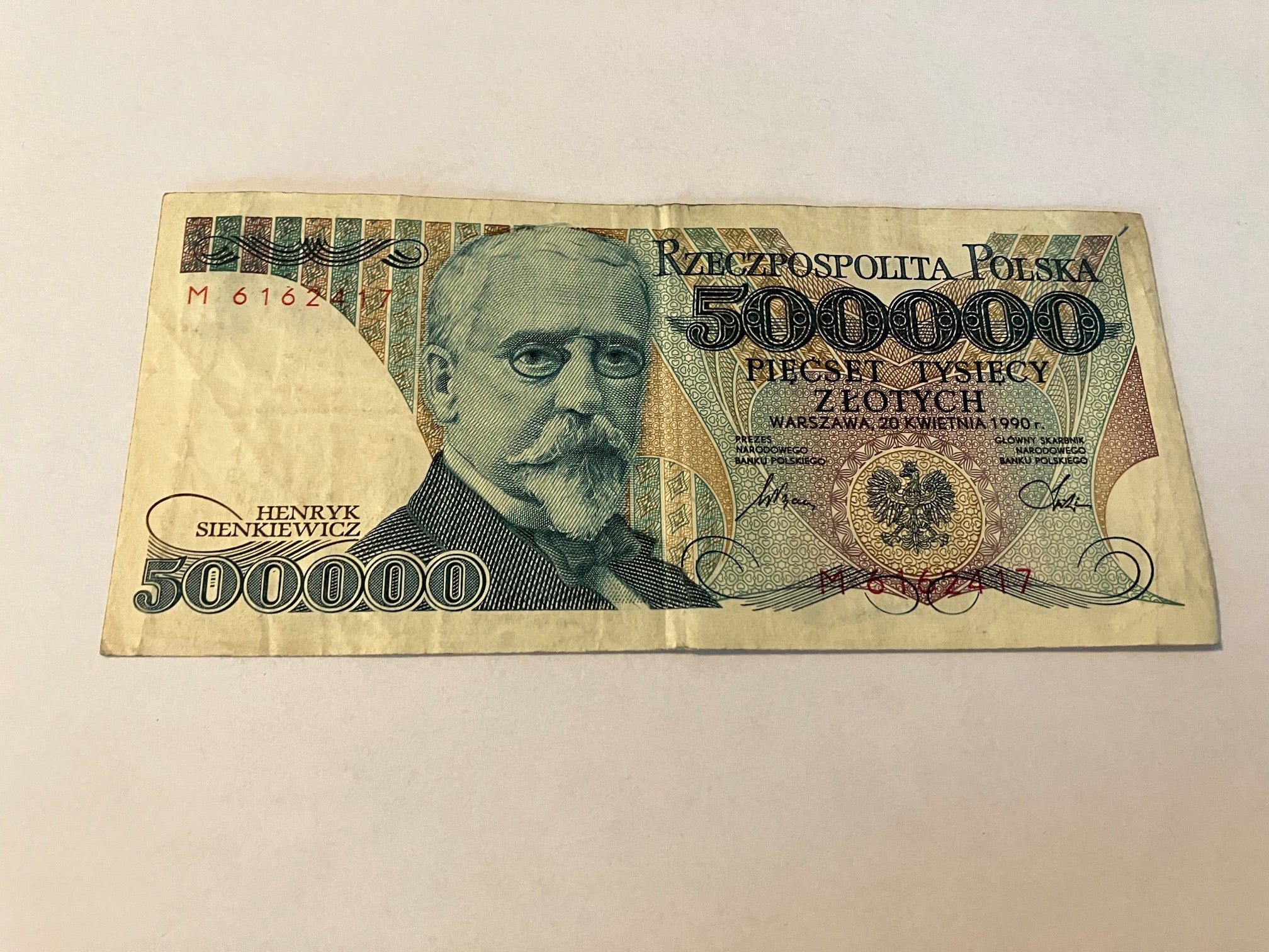 500000 Zlotych Poland 1990