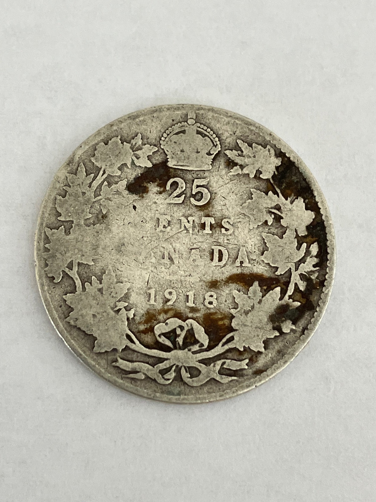 25 Cents Canada 1918