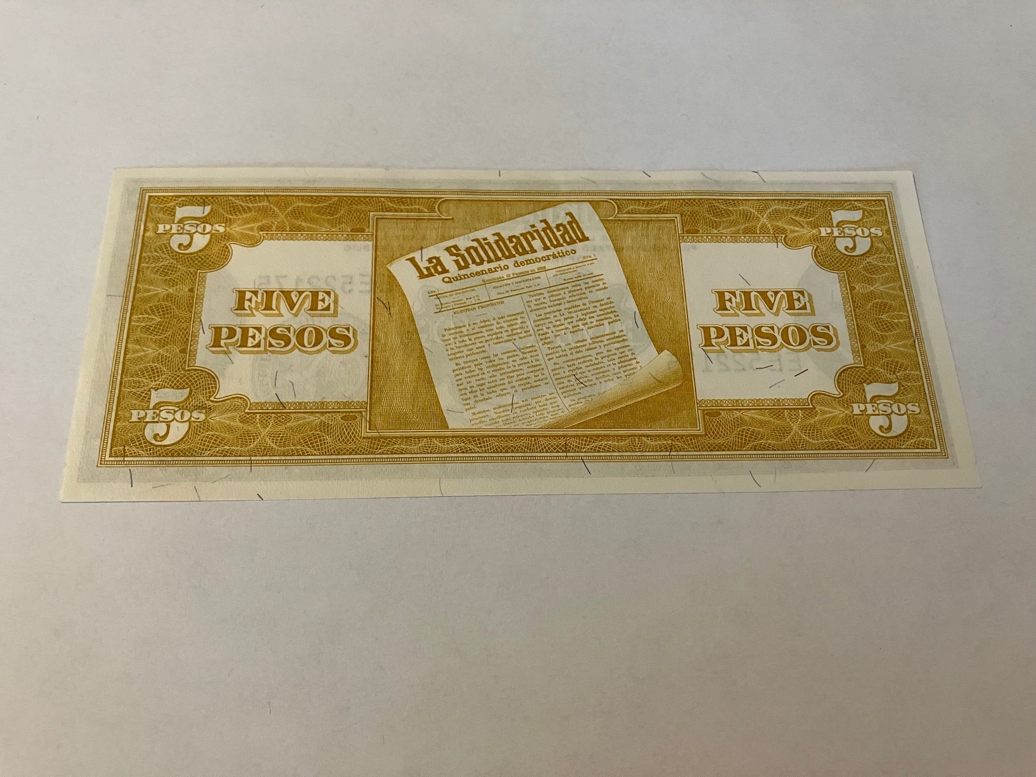 5 Pesos Philippines 1949
