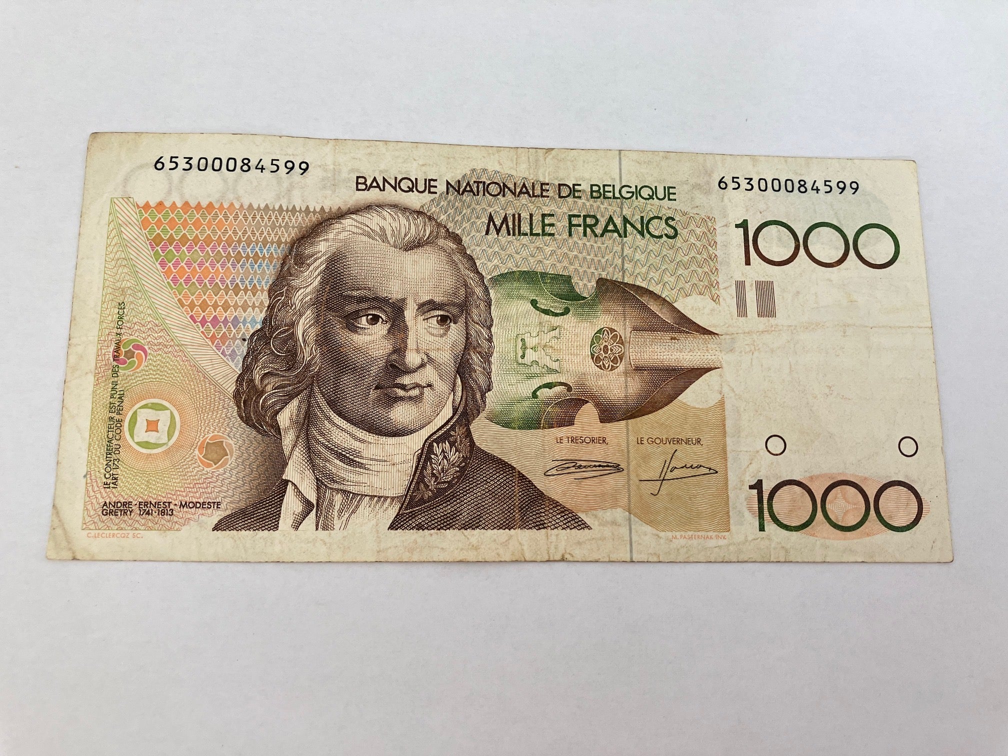 1000 Francs Belgium