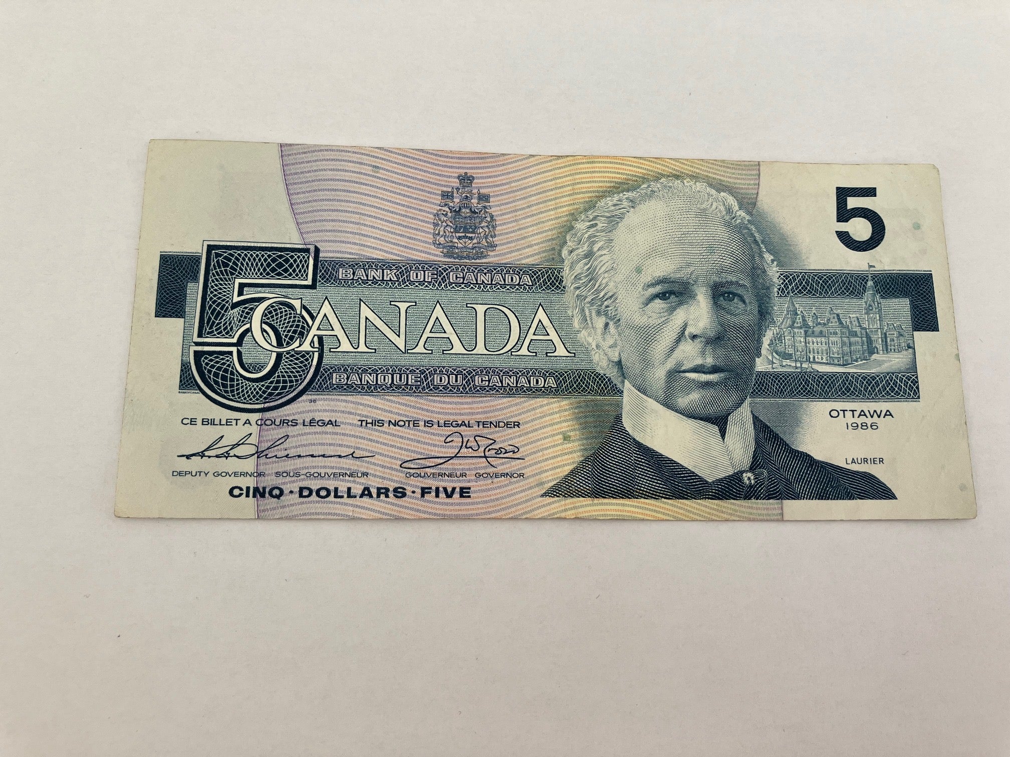 5 dollar Canada 1986