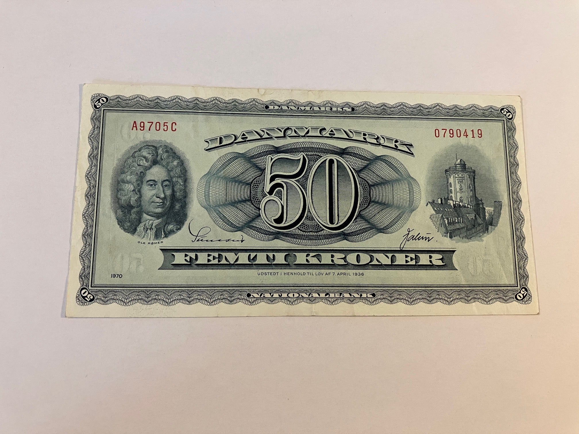 50 Kroner 1970 Danmark