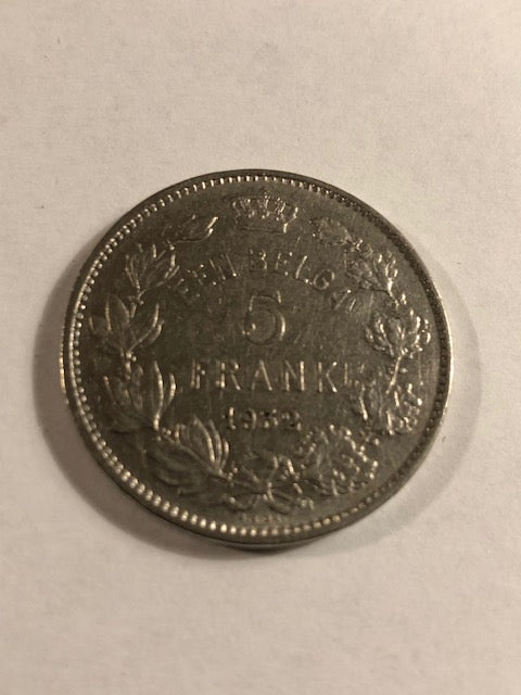 5 Francs 1932 Belgium