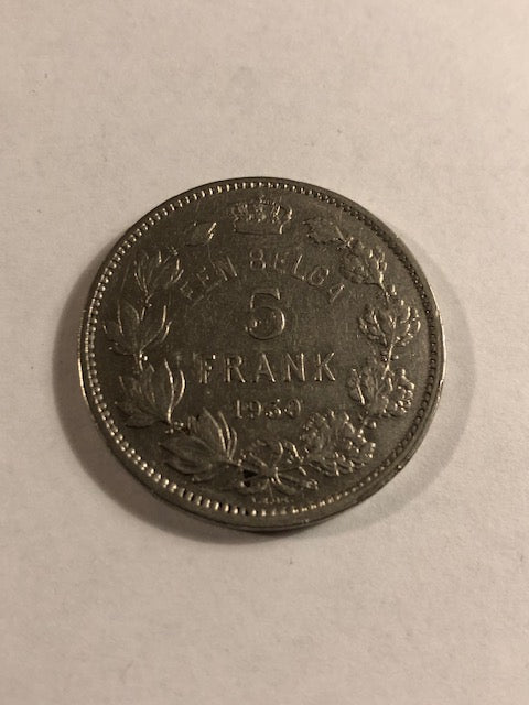 5 Francs 1930 Belgium