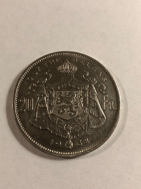 20 Francs 1932 Belgium