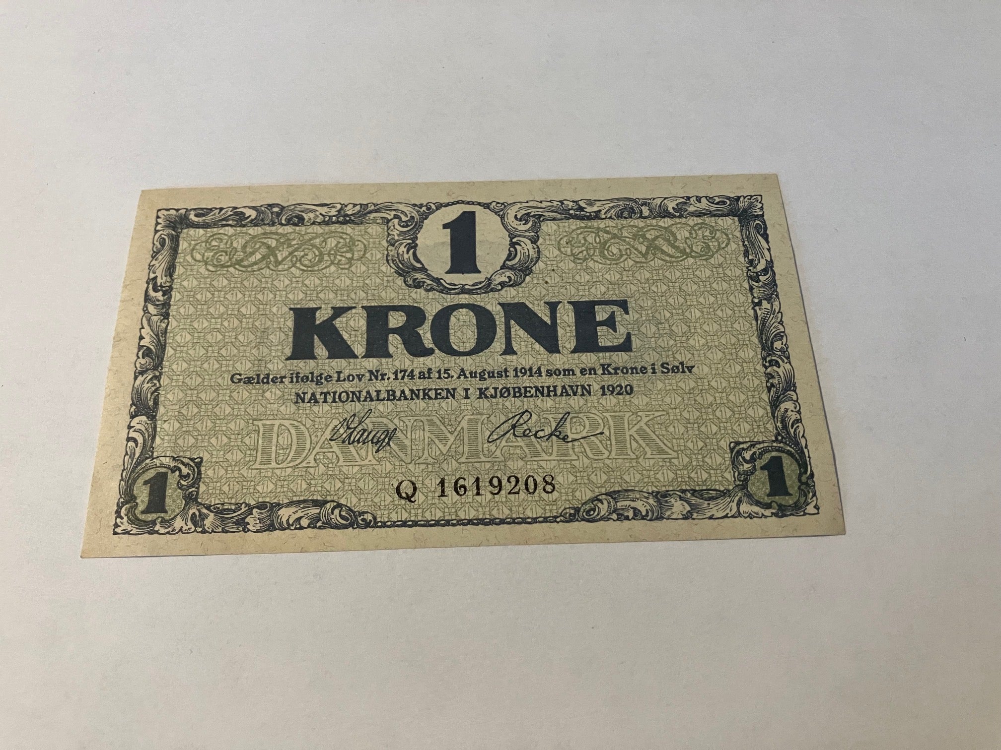 1 Krone 1920 - Pæn