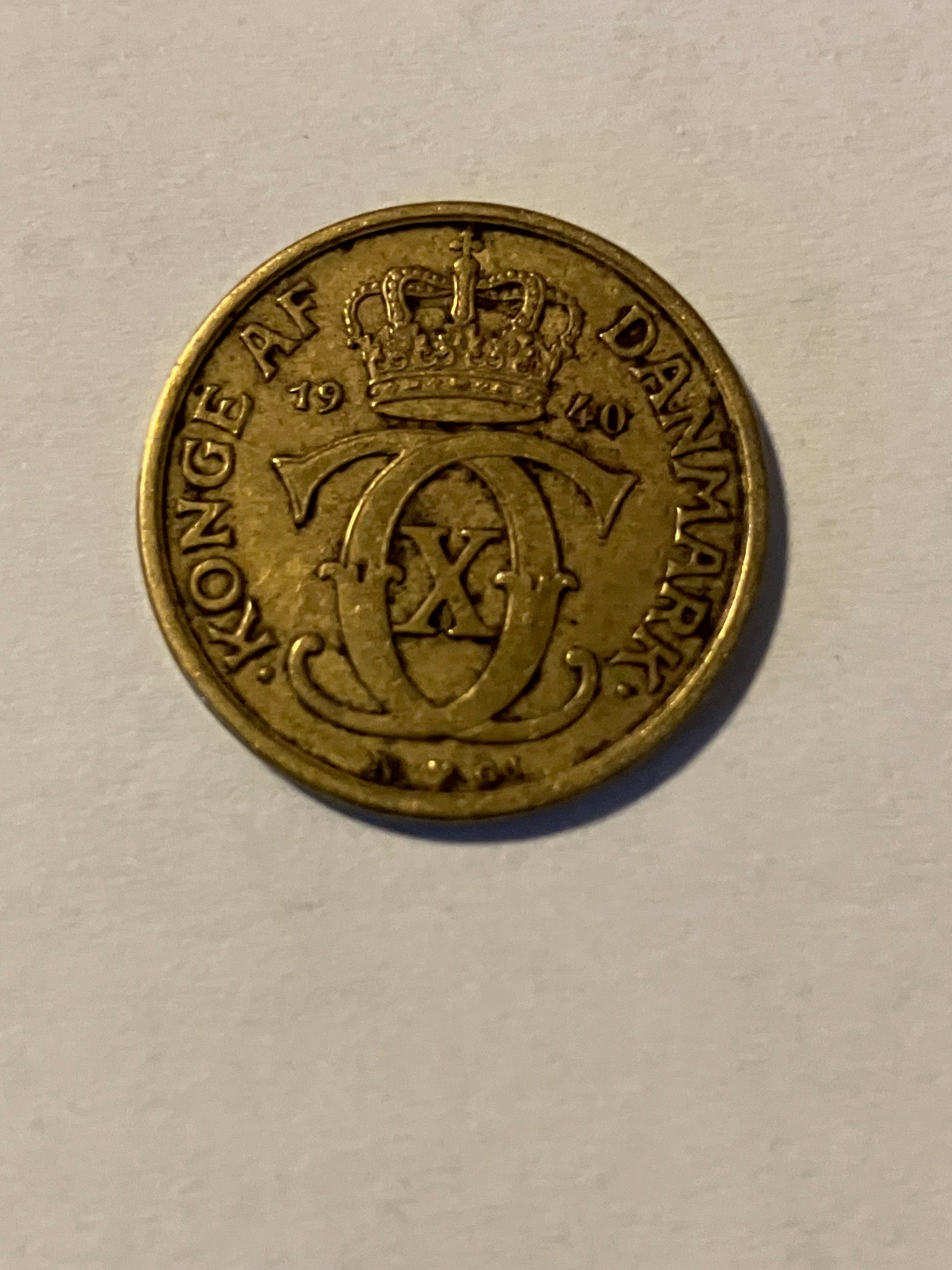 1/2 Krone 1940 - Dårlig stand