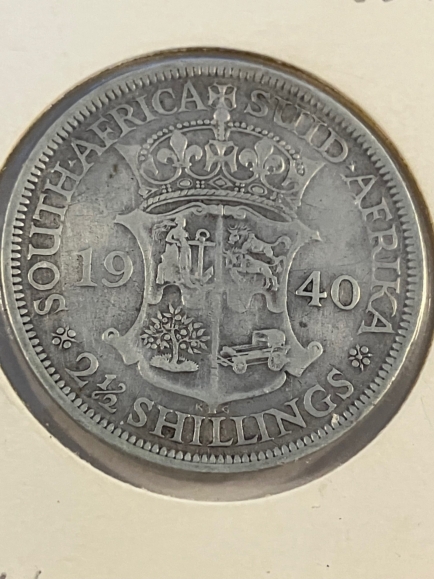 2 1/2 Shillings South Africa 1940