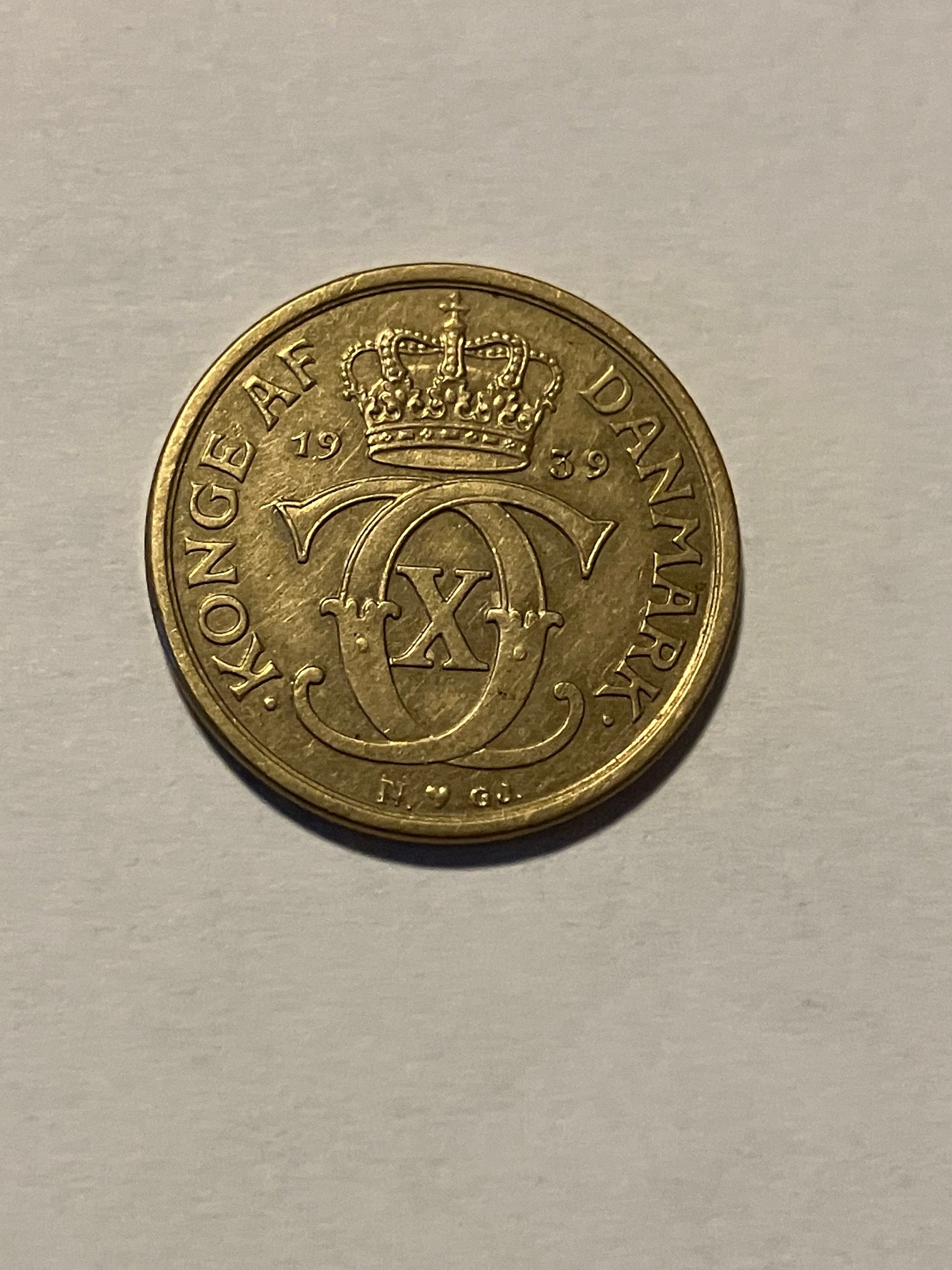 1/2 Krone 1939 - Pæn