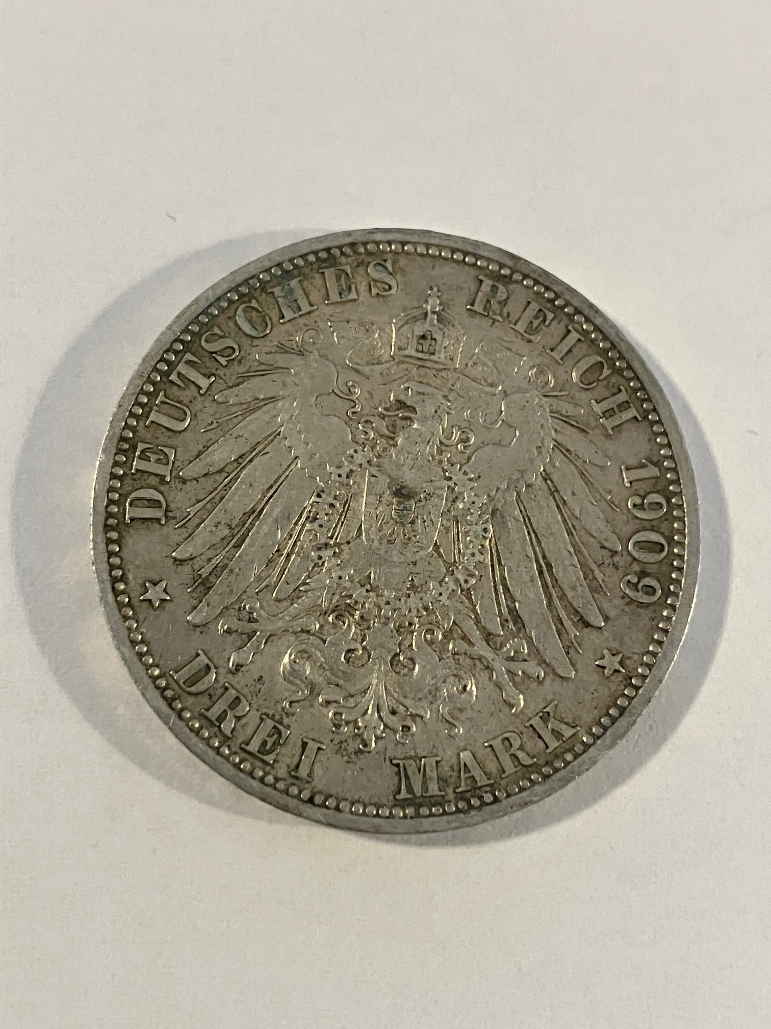 Drei Mark 1909 Germany