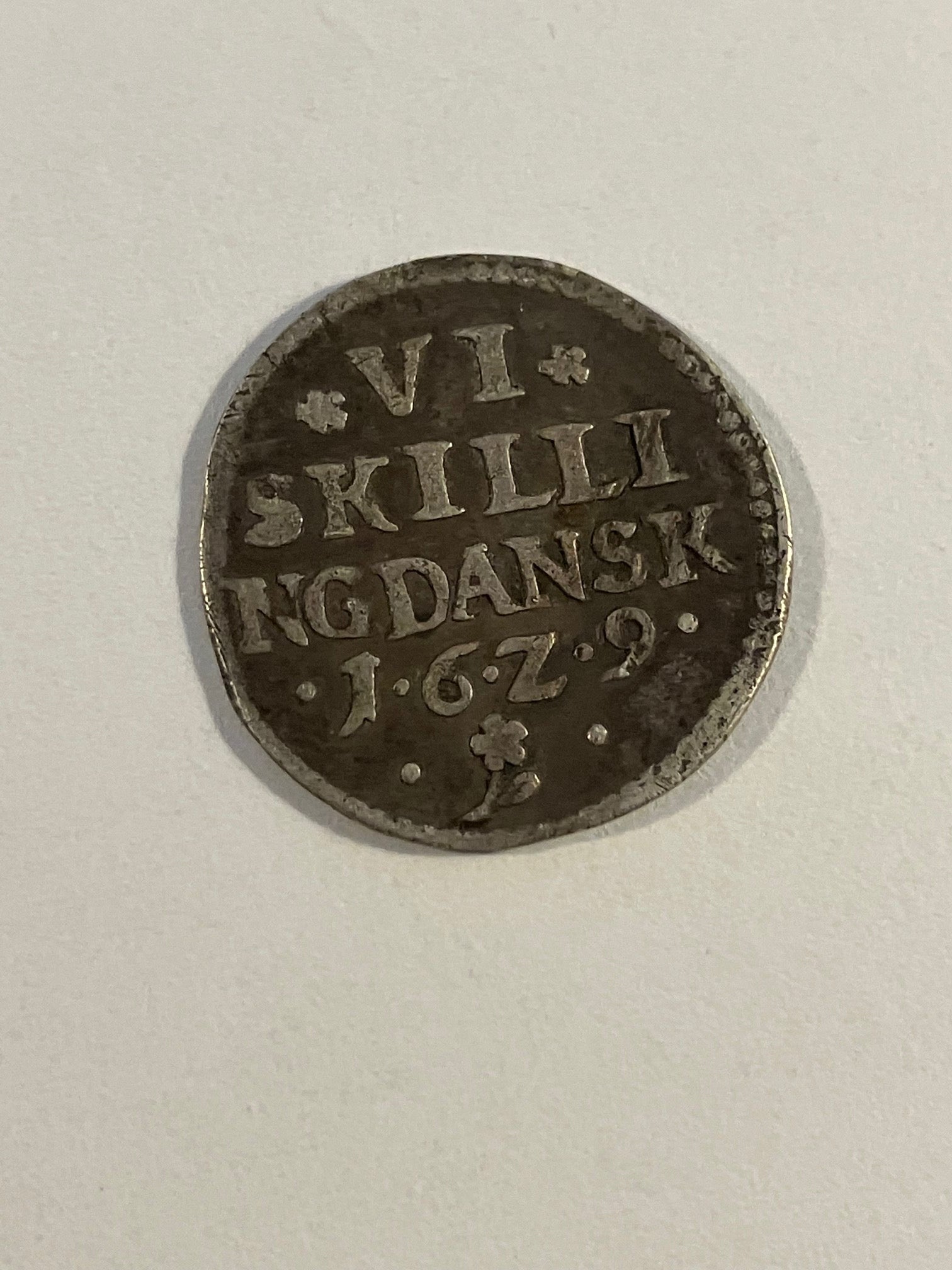 6 Skilling 1629 Danmark