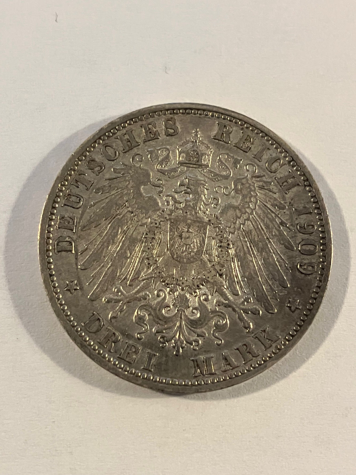 Drei Mark 1909 Germany