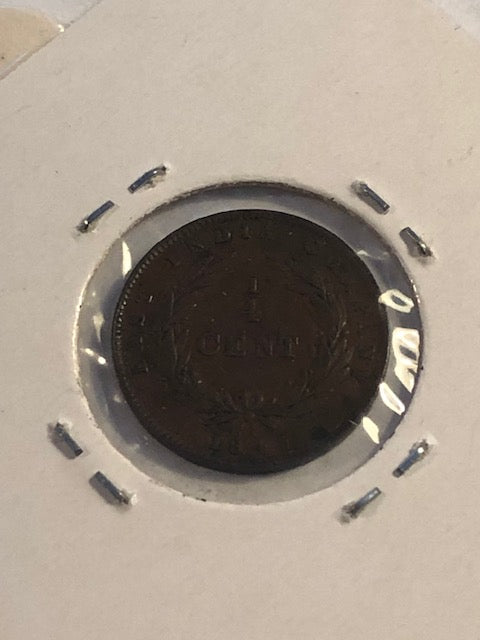 Quarter cent 1845 Straits Settlements