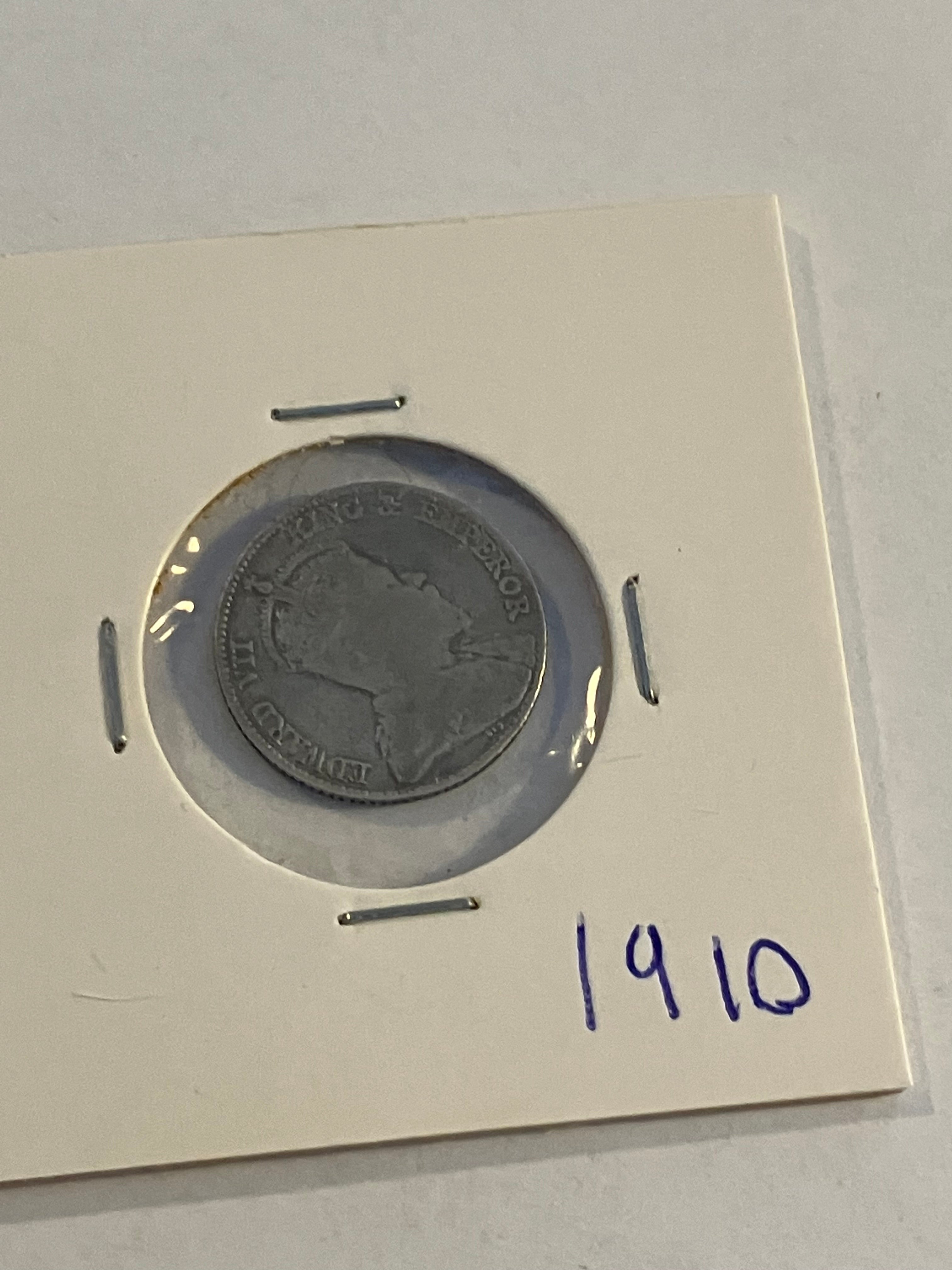 10 Cents 1910 Straits Settlements