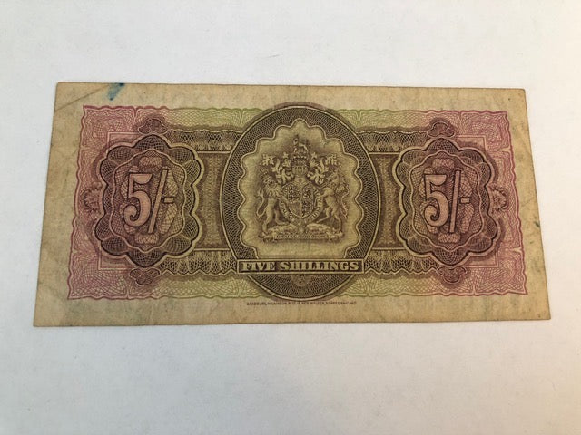 Five shillings Bermuda 1957